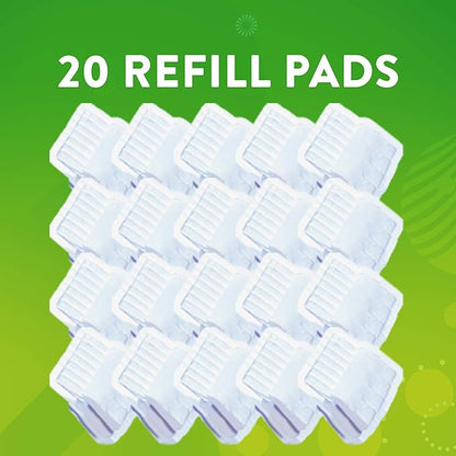 Scrubbing Bubbles Fresh Brush Toilet Bowl Brush and Holder with Toilet Cleaner Refill Pads & Gel Stamps, Cleans Limescale & Fights Odors, Citrus Scent, Includes Starter Kit + 20 Refills + 6 Gel Stamps