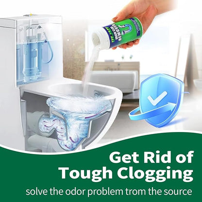 Drain Clog Remover Powder - Fast Acting Formula for All Drains, Kitchen, Bathroom, Sink & Shower - 100% Effective to Eliminate Hair, Grease, and Blockages - [1Pack ]