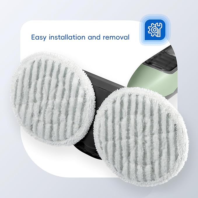 10 Pack Steam Mop Replacement Pads for Shark S8001 S7001 S7201 S7000AMZ S8201 Steamer Mop Washed Pad Repeatedly for All Floors Cleaning