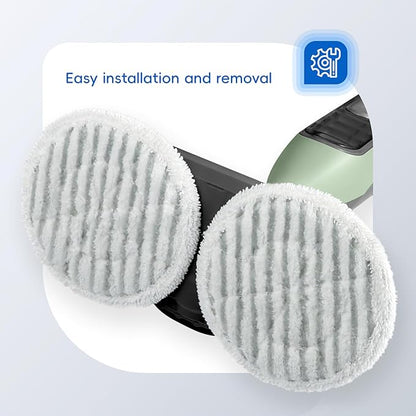 10 Pack Steam Mop Replacement Pads for Shark S8001 S7001 S7201 S7000AMZ S8201 Steamer Mop Washed Pad Repeatedly for All Floors Cleaning