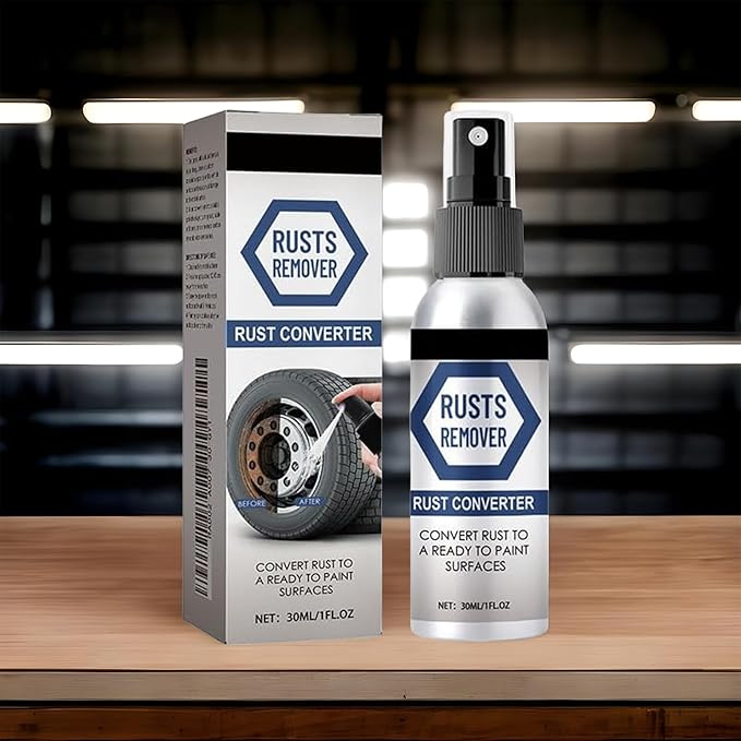 Quick Drying Rust Stain Remover - Metal Rust Remover, Effortless Metal Restoration | Excellent Tarnish Cleaner Spray, 30ml Seamless Kitchen Rust Converter for Utensils, Auto Parts, Tools