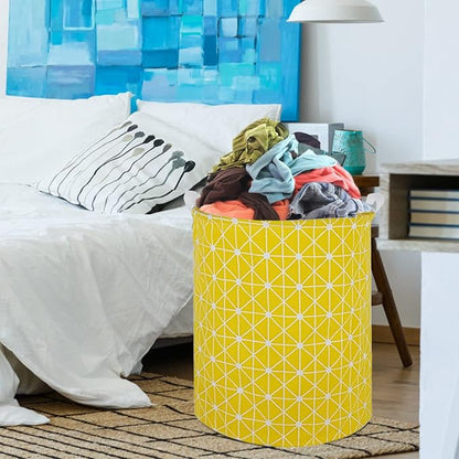 Collapsible Laundry Basket in Bedroom Waterproof Laundry Hamper in Bathroom Large Laundry Bag in College Dormitory Cloakroom Livingroom Nursery Organizer Toy Bin