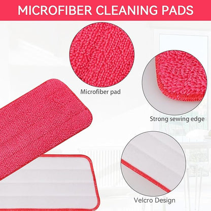 8 Pack Spray Mop Refills Compatible for Libman Freedom Spray Mop, Reusable & Washable 16in Microfiber Floor Cleaning Mop Pads for Spray Mop
