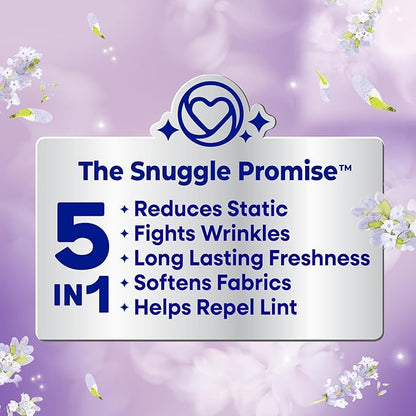 Snuggle Fabric Softener Dryer Sheets, Lavender Breeze Soothing Comfort, 230 Ct,Long-Lasting Clean Scent, Softens Fabric,Reduces Static, Fights Wrinkles, Helps Repel Lint & Pet Hair,HE Safe,(Pack of 2)