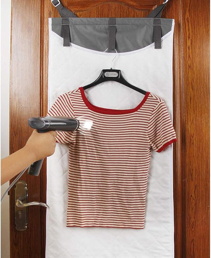 Over The Door Vertical Steamboard Press Pad, for Hand Held Steamer, portable ironing mat for traveling