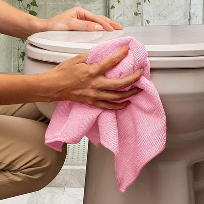 Avalon Towels Microfiber Cleaning Cloths (Value Pack of 36) - Size 16 x 16 Inches, Highly Absorbent Cleaning Rags, Lint Free, Reusable and Washable, Microfiber Towels for Cars