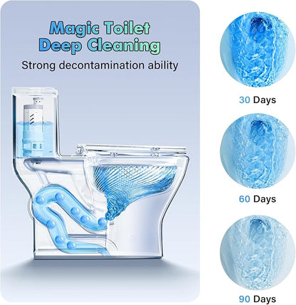 Crazy Clean Toilet Cleaner for bathroom: 3Pcs Toilets Cleaners Pro for Toilet Bowl, Drop-in Tank Cleaning, Eco-Friendly, Powerful Stain & Odor Removal, Safe for All Toilets, Home & Travel
