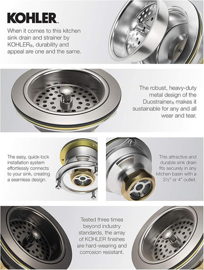 Kohler 8803-2MB Duostrainer Sink Strainer Basket