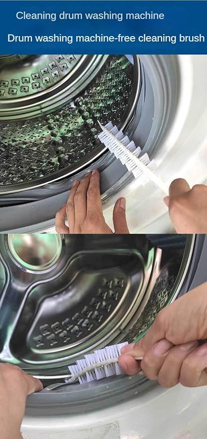 Washing Machine Cleaning Brush Cleaner 2 Packs Front Load Washer Cleaner Brush Drum Washing Machine Cleaning Tools with Storage Hook