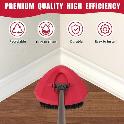 2 Pack Scrub Brush Replacement Head for O Cedar EasyWrin Spin Mop 1 Tank System, Spin Mop Replace Head Base, Shower Floor Scrubber, Hard Bristle Cleaning Brush for Bathroom Kitchen Wall Tile
