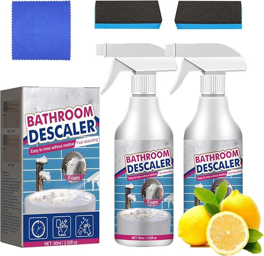 Bathroom Descaler Cleaner, Stubborn Stains Cleaner, Multipurpose Bathroom Foam Cleaner, Bathroom Descaler Cleaner Spray, Limescale Cleaner, All-Purpose Bathroom Descaler Foam Spray (2)