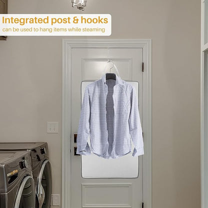 Over the Door Steaming Station With Ironing Gloves,Over The Door Steamer Pad,Steamer Board for Clothes,Portable Garment Steamer Pad, Ideal for Home and Travel