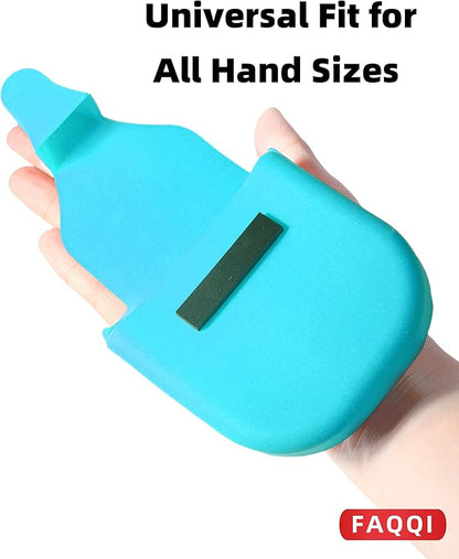Blue Reusable Silicone Fuel Glove-Silicone Glove for Pumping Gas-Protect Hands from Filthy Gas Pump Handles and Keypads, Durable and Universal