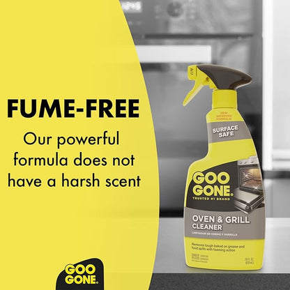 Goo Gone Oven and Grill Cleaner - 28 Ounce - Removes Tough Baked On Grease and Food Spills Surface Safe