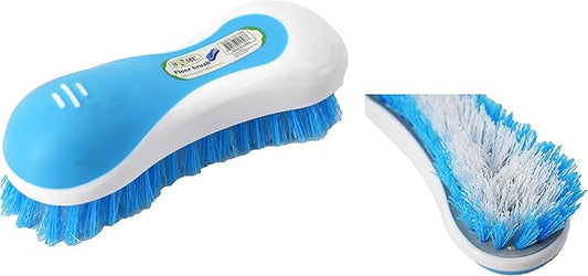 Uniware Household Carpet/Floor Cleaning Brush w/Non-Slip Grip, Blue/White