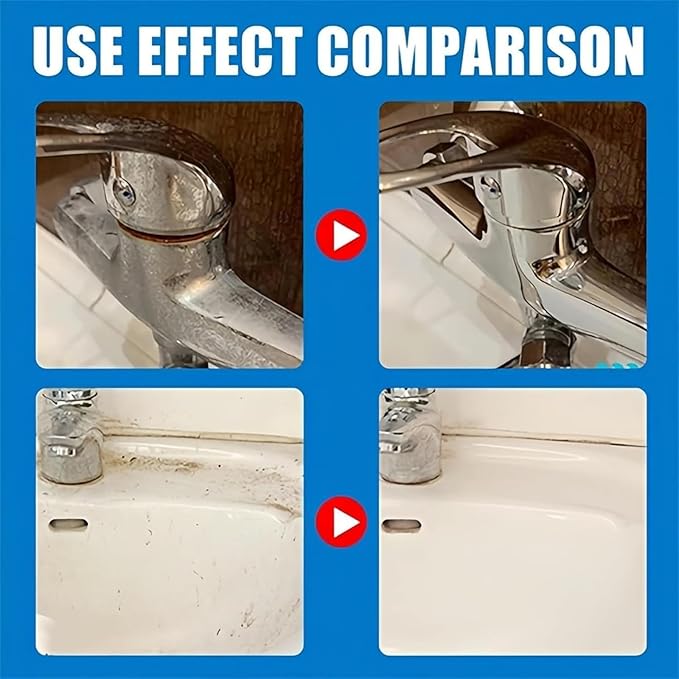 Bathroom Descaler Foam Cleaner Spray, Stubborn Stains Cleaner, All-Purpose Bathroom Descaler Foam Spray, For Bathtub, Toilet, Glass, Faucet (1 Pcs)