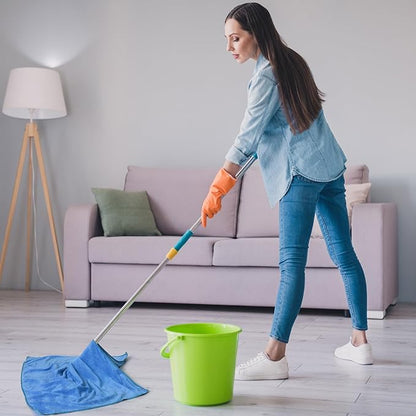 10 Pcs Extra Large Microfiber Cloth 30" x 20" Large Floor Microfiber Towel Reusable Washable Free Lint Free Cloth Rag for Squeegee Mop Floor Window Housekeeping (White,Yellow)