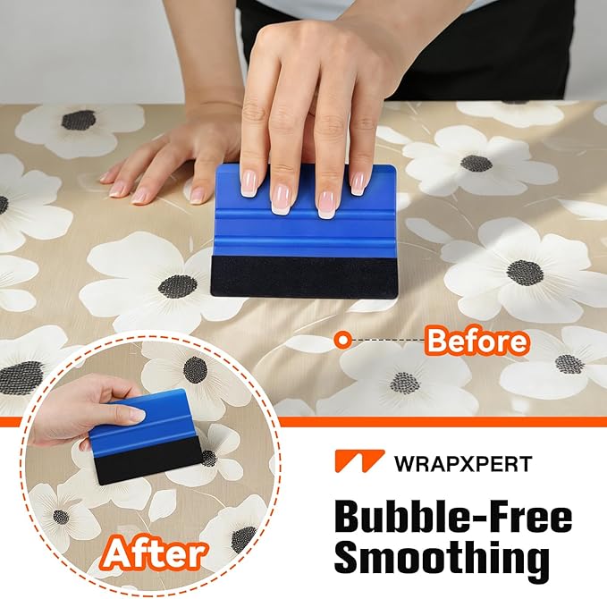 WRAPXPERT Wallpaper Tools, Wallpaper Kit for Peel and Stick Wall Paper Applying, Smoothing Tool Kit for Applying Adhesive Backsplash Tile, Window Film Installation, for Bathroom/Bedroom/Kitchen