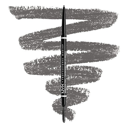 NYX PROFESSIONAL MAKEUP Micro Brow Pencil, Precise Eyebrow Pencil - Grey