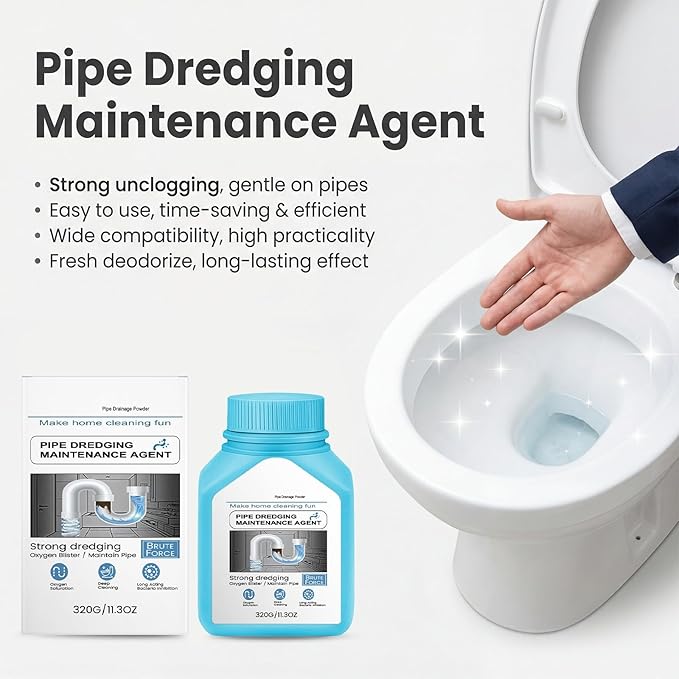 Drain Clog Remover Powerful Unclogging Sink Hair Cleaner, Sink Drain Cleaner for Kitchen Bathroom, Unclogging Solution for Pipes, Toilets & Showers Fast Acting Drains Unclogger (1PCS)