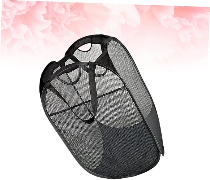 Folding Laundry Basket Square Collapsible Storage Container for Clothes Capacity Black Clothes Hamper for Home College Dorm and Travel