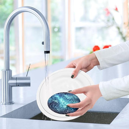 Galaxy Kitchen Scrub Sponges, Pop-up Kitchen Cleaning Sponges Reusable Dish Washing Sponges for Bathroom Household Cleaning 3 Pack - Non Scratch Scrubber