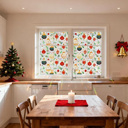 Rainbow Window Privacy Film,Heat Control,UV Blocking,Anti-Glare,Day & Night Privacy Protection & Decoration for Home, Bathroom,Glass Door,Static Cling,Renter-Friendly with Installation Tools