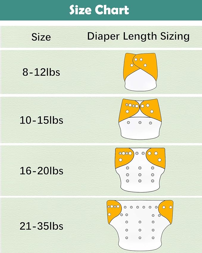 babygoal Dinosaur Cloth Diapers Pack of 13, Baby Reusable Washable Pocket Nappy, 6pcs Diapers+6pcs Rayon from Bamboo Inserts+Wet Bag