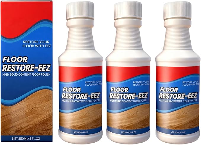 RAINPOT Floor Restore Cleaner, High Solid Content Floor Polish for Shine Renewal & Protective Layer, Helps Conceal Small Scratches, Quick-Drying Protective Finish (3 PACk)