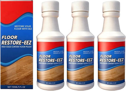 RAINPOT Floor Restore Cleaner, High Solid Content Floor Polish for Shine Renewal & Protective Layer, Helps Conceal Small Scratches, Quick-Drying Protective Finish (3 PACk)
