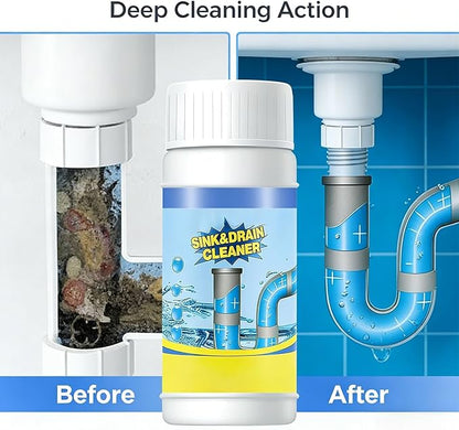 2026 New Sink Drain Cleaner, Wild Sink and Drain Cleaner, Powerful Pipe Dredging Agent for Kitchen Toilet Sink Plumbing (2pcs)