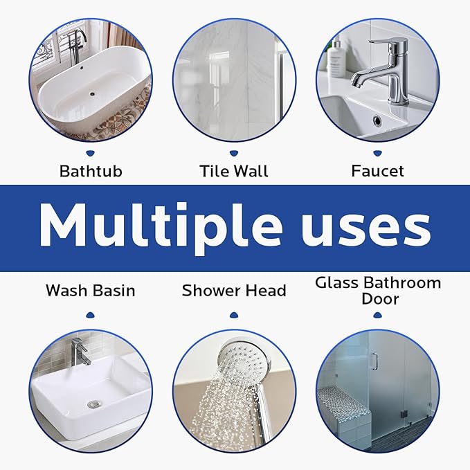 Bathroom Stubborn Stains Cleaner: Grout Tile Bathroom Cleaner, Heavy-Duty Stain Remover for Shower Bathroom Kitchen (500ml)