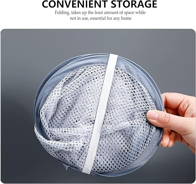 ULTECHNOVO 2pcs Laundry Basket Organizer Hanging Baskets for Kitchen Folding Storage Wall Storage Hanging