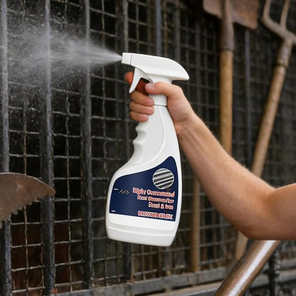 Rust Remover - Metal Cleaner | 237ML Rust Stain Eliminator For Steel Iron Aluminum, Car Bathroom Kitchen Oven Sink, Heavy Duty Solution, Easy Spray Application, Multi Use