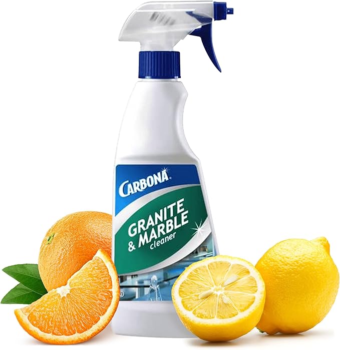 Carbona Granite & Marble Cleaner | Non-Abrasive Formula | Safe on Limestone & Corian | 16.8 Fl Oz, 1 Pack