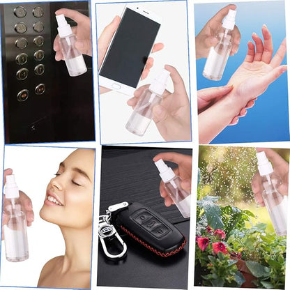 Exptolii Spray Bottle, 1oz/30ml Small Plastic Fine Mist Spray Bottles, Mini Empty Travel Bottles with Funnels and Labels 6 Pack
