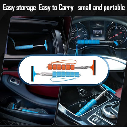 Side Mirror Squeegee, 2 PCS Car Mirror Squeegee, Retractable Car Rearview Mirror Wiper for All Vehicles, Universal Automotive Accessories