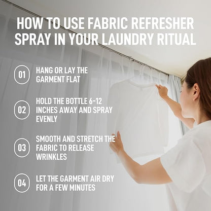 Laundry Sauce Fabric Refresher Spray Egyptian Rose, Odor-Fighting Fabric Refresher, Fragrance and Laundry Scent, 9.8 fl oz