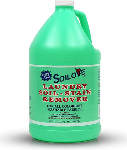 SOILOVE 22oz (1 pack) + Soilove 128oz (1 pack) Laundry Spot Remover for clothes– Powerful Triple-Acting formula Clings, Penetrates and Lifts everyday tough stains - Prewash for Clothes
