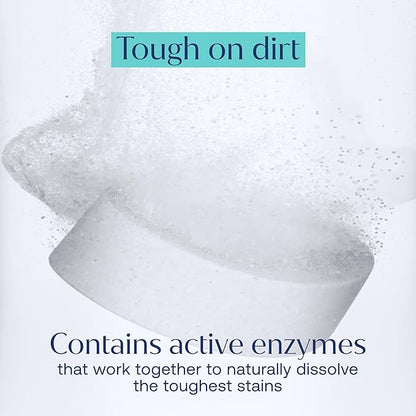 Fab Tab - Household Cleaning Tablets - 100% Plastic Free, 12 Tablets. Power Clean Toilet, Dishes, Laundry & Floors (3 tablets) Enzyme Powered, No Harmful Chemicals, Tough on Dirt, Safe for Kids & Pets