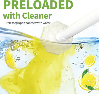 60 Count Toilet Wand Refills for Clorox, Disposable Toilet Cleaner Refill Pads for Clorox Wand Cleaning System, Upgrade Toilet Brush for Bathroom Cleaning,No Falling Apart,Light Scent