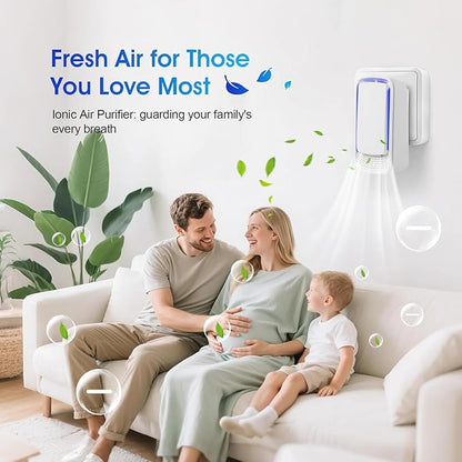 4Pack Plug In Air Ionizers for Home,Negative Ion Air Purifier -Plug In Air Freshener for Home, Office, Bathroom and Living Room,Portable Ion Air Purifiers Odor,Pets Smell (4)