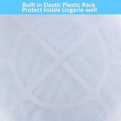 GOGOODA Mesh Laundry Bags for Delicates Durable Protective Wash Bags Travel Storage Bags for Intimates Lingerie, 4 PCS (8 * 6.5in)