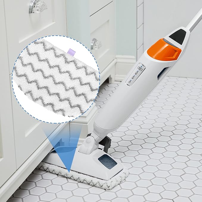 Tidy Monster 6 Pack Steam Mop Replacement Pads Compatible with Bissell Powerfresh Steam Mop 1940 1806 1544 1440 2075A 2685A Series, Part # 5938 & 203-2633, 1606668 & 1606669 (3Plush+3Scrub Plush)