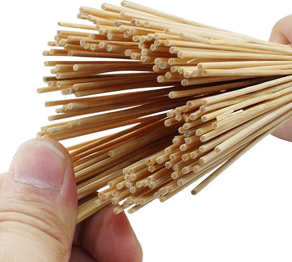 5 Pack Natural Bamboo Wok Brush, Traditional Kitchen Pan Cleaning Brush, 10-Inch Length
