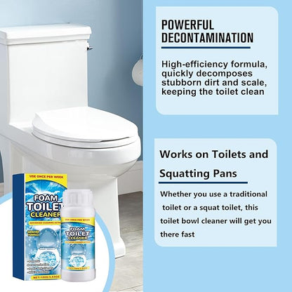 2PCS Foam Toilet Cleaner, 2025 New Toilet Bowl Cleaners, Advanced Bathroom Cleaner for Home, Powerful Instant Cleaneing for Toilets
