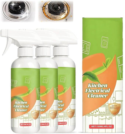 Electrolyzed Ion Kitchen Cleaner Spray, Easy Cleaning Household Items, Multi-Purpose Household and Kitchen Cleaning Spray for Hold Oven Stove Range Hood (3pcs)