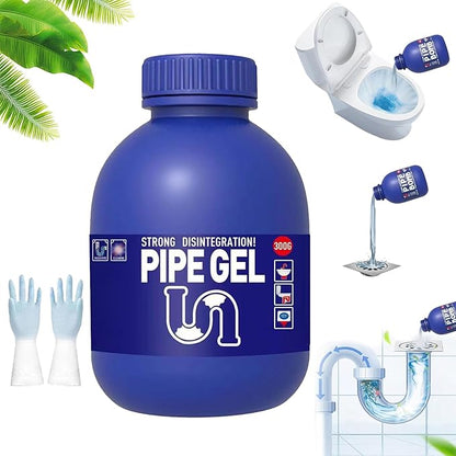 Strength Drain Cleaner - Powerful Pipe Dredging Agent, Pro Hair Drain Clog Remover & Cleaner, Quickly Clean Sewers and Eliminate Odors, Suitable for Bathroom, Kitchen, Shower, Sink & Toilet (1Pcs)