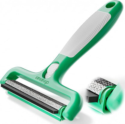 4-in-1 Pet Hair Remover & Lint Tool, Reusable Carpet Cleaner for Dog & Cat Fur - Safe for Couch, Clothes, Rugs & Car Mats - Portable Detailer with 4 Modes for Deep Cleaning & Delicate Fabrics