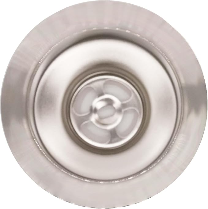 Westbrass A214-07 3-1/2" Post Style Large Kitchen Sink Basket Strainer, Satin Nickel